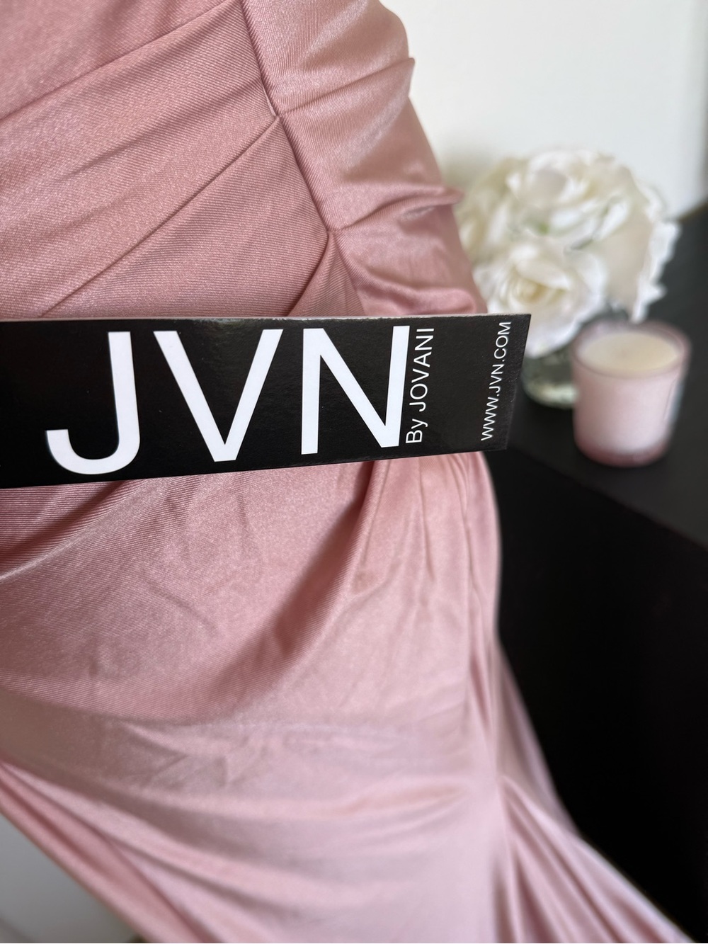 JVN by Jovani JVN07639SC - Ruched Bodice Sweetheart Prom Gown Blush NWT Sz 6 - Picture 6 of 11